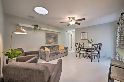 a living room with a couch and a table at Pet-Friendly Apopka Home 30 Mi to WDW! in Orlando
