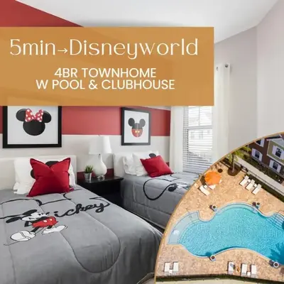 Fantastic Townhome 5min Disneyworld 134