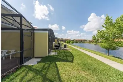 a house with a view of a river at Encantada 3 Bedroom Townhome with Pool 2009 in Kissimmee