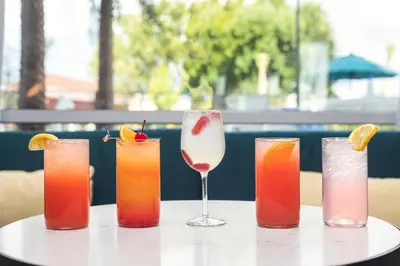 a group of four cocktails sitting on a table at TownePlace Suites By Marriott Orlando Southwest Near Universal in Orlando