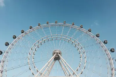 a large ferris wheel against a blue sky at 4013 Vista Cay in Orlando