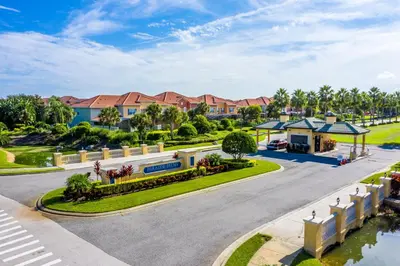 an aerial view of a villa at the resort at Spetacular TownHome With Private Pool close to Disney 8919PP in Kissimmee