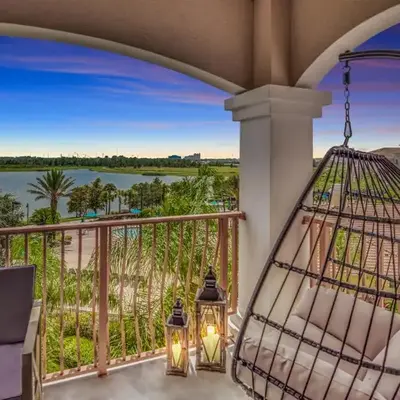 Top floor condo with view of lake