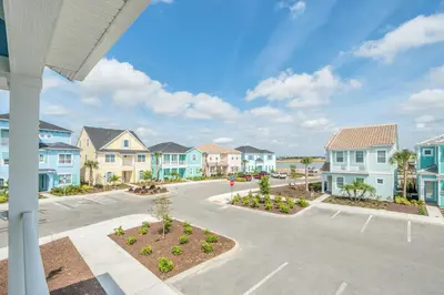a view of a parking lot at a apartment complex at 8044 Sandy Toes Way in Orlando