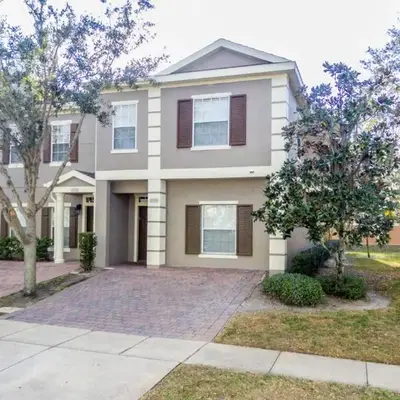 5Br 3Bath Private Townhome 13min Disney 1496ft