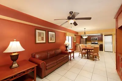 a living room with a couch and a table at Westgate Vacation Villas Resort in Orlando