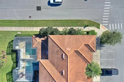 an overhead view of a house and a street at Refurbished! Lazy Life At Storey Lake By Shine Villas #901 in Kissimmee