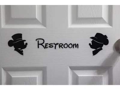 a door with the words restroom written on it at Best place to unwind and have lots of fun! in Kissimmee