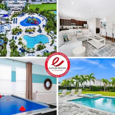 Spectacular Home Near Disney With Private Pool And Waterpark & Resort Access At Encore Resorts Reunion - 465Sf