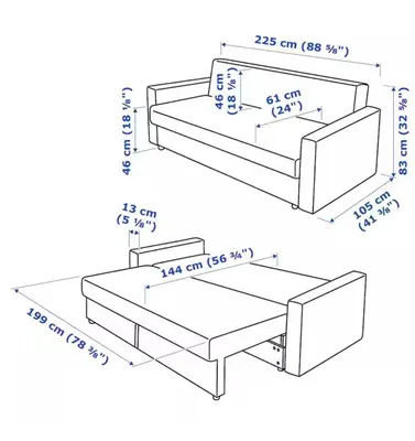 a drawing of a bed and a drawing of a coffee table at NEW - remodeled Studio close to Universal Studios in Orlando