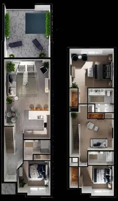 a view of a floor plan of a house at Hidden Forest 3 Bedroom Vacation Home 2020 in Clermont