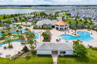 an aerial view of the water park at the resort at Stunning 2Bd Apto Close to Disney @ Storey Lake 105P 3171 in Kissimmee
