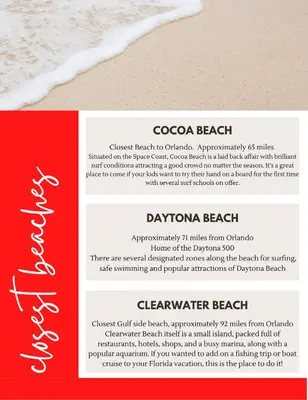 a flyer for a beach party with a wave at Happiest House on Earth near Disney World 9 Bedroom, Pool, Theater, Gameroom, Mickey Bunk room with Twisty Slide in Storey Lake in Kissimmee