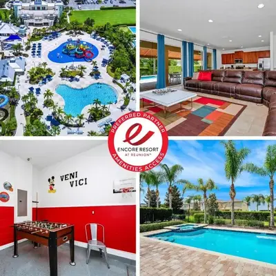 Luxury Home With Private Pool And Water Park & Resort Access Near Disney At Encore Resorts Reunion - 240Mn