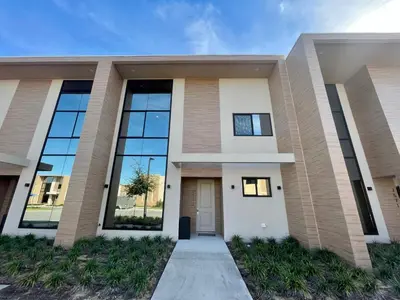 a rendering of a house with large windows at Home in Orlando 7 Min from Disney Parks and 20 from Universal - Sleeps 8! 4 bedrooms each with a private bathroom in Orlando