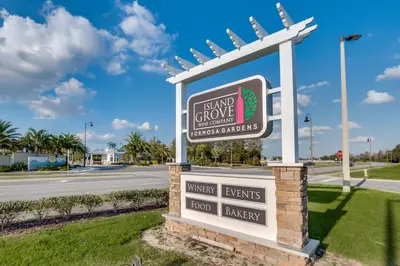 a sign for a restaurant on a street with a road at 2914 Salted Rim Road in Orlando