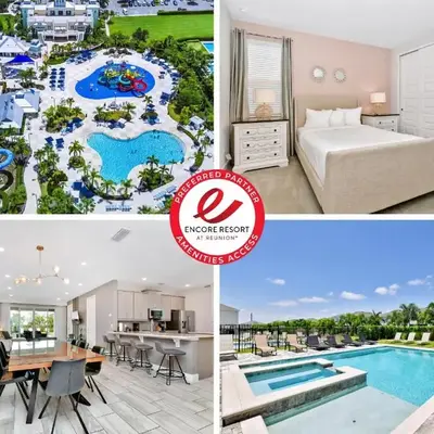 Modern Home Near Disney With Private Pool And Waterpark & Resort Access At Encore Resorts Reunion - 393Sf