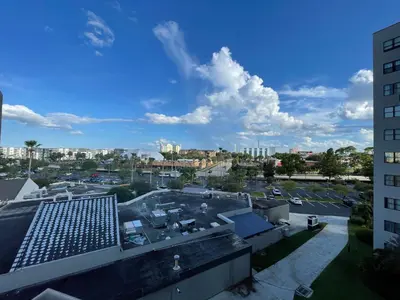 a view of a city from a building at Lovely 1 bedroom Condo with pool in Orlando