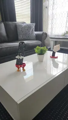 a living room with a couch and a coffee table at My Home in Orlando in Kissimmee