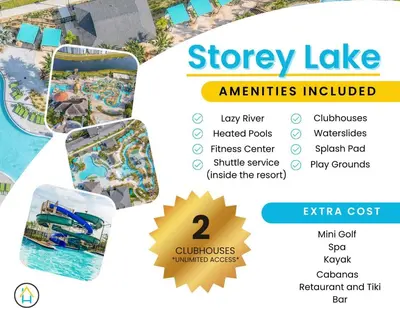a brochure of a water park at a resort at Gorgeous 2BR lakeview Condo with Waterpark in Kissimmee