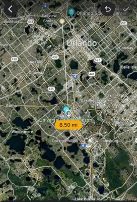 a map of the city of ontario at College Park-Orlando 5Star Villa Oasis - Home Away From Home - QUIET Neighborhood-PRIVATE Botanical Courtyard - mins from EOLA,DT, Winter Park - Free Parking & EV Plug In in Orlando