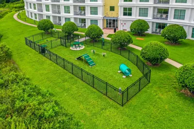 an aerial view of a park with a playground at Pet friendly in Orlando area near Disney and ESPN Center in Orlando